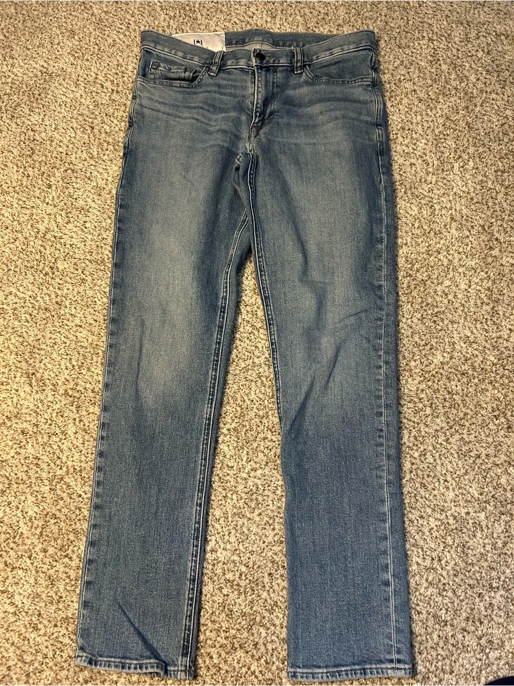 Banana Republic Men’s Slim Straight Jeans in Light Blue Denim